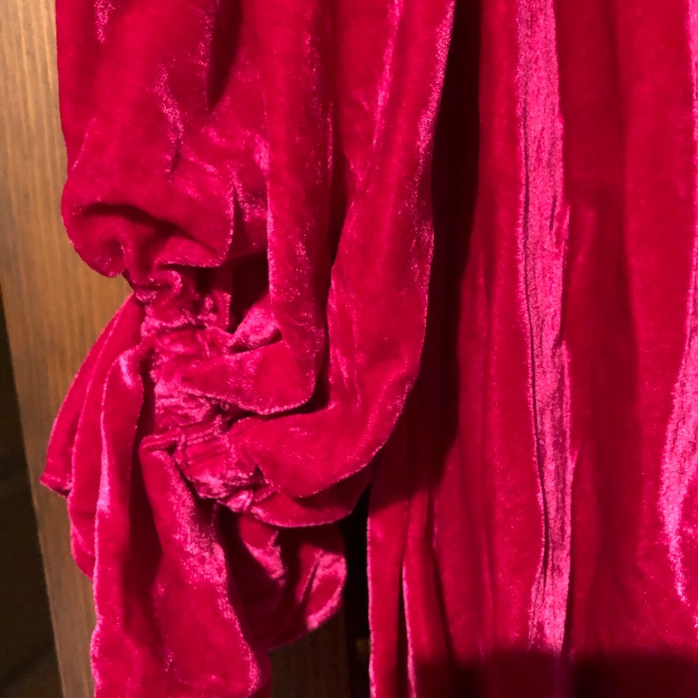 ❌SOLD❌NWT AZEEZA Silk Velvet Olivia Dress - Picture 8 of 13